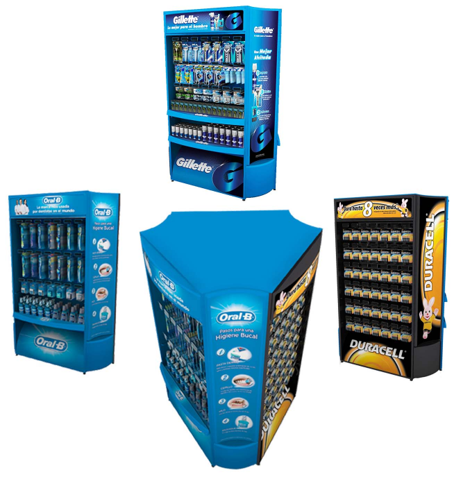 Isla Triangular Mutimarcas Duracell / Oral B / Gillette